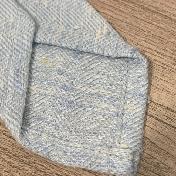 GANT Rugger Blue White Linen Neck Tie - Picture 7 of 9